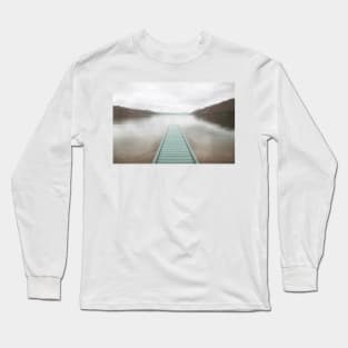 Blue Dock Peaceful Lake Long Sleeve T-Shirt